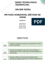 Ip e Ipr Pozos Horizontales (Método de Joshi)