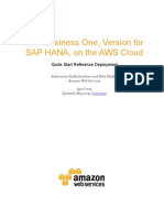 SAP Business One for HANA on the AWS Cloud