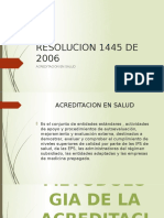 Resolucion 1445 de 2006