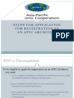 Steps For Application For Registration As An Apec Architect