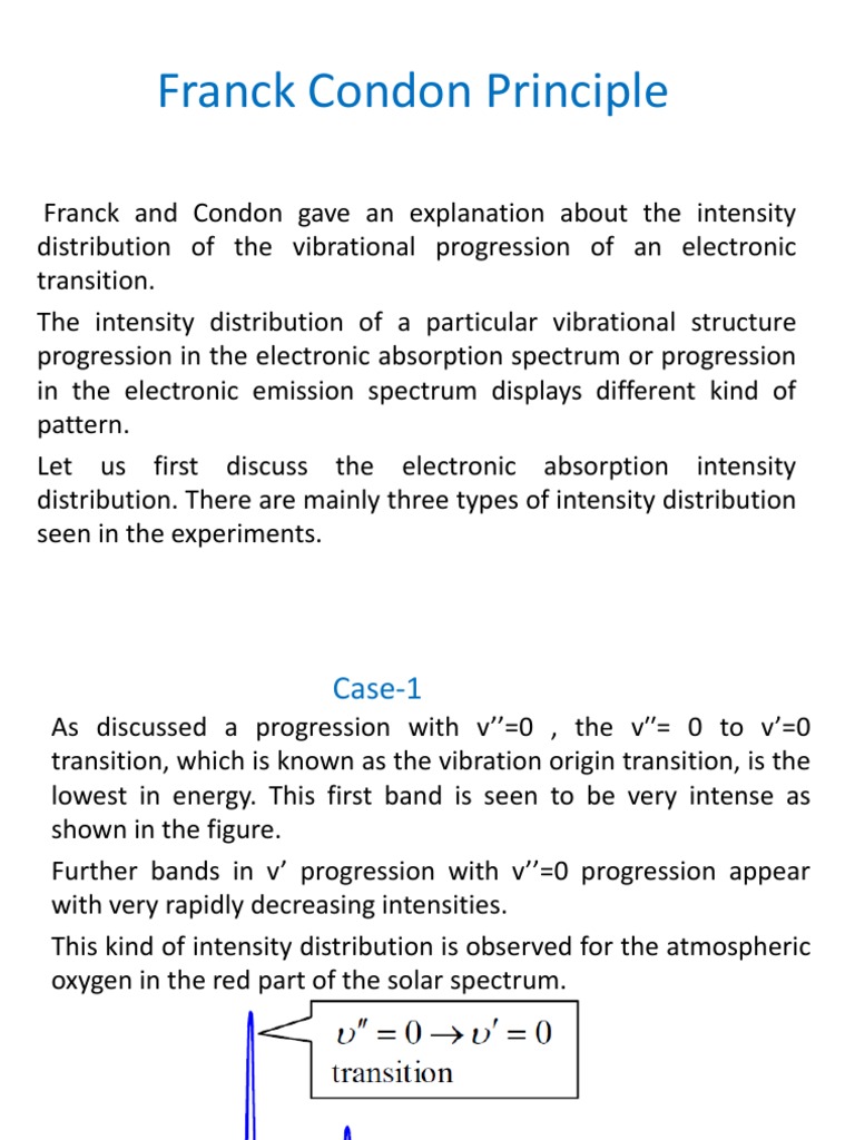 Franck Condon Principle (1) Particle Physics Physical Sciences 