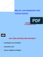 Design and classification of low pressure feed water heaters