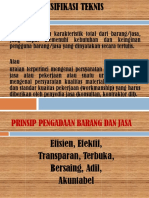 Materi - Spesifikasi Teknis