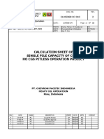 Calculation Sheet of Single Pile Capacity of Cgs-3 Ho Cgs Pitless Operation Project