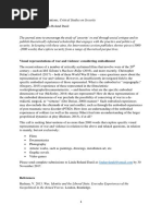 Download CFP Interventions Critical Studies on Security - Deadline 30 November 2017  by Linda Roland Danil SN354348536 doc pdf