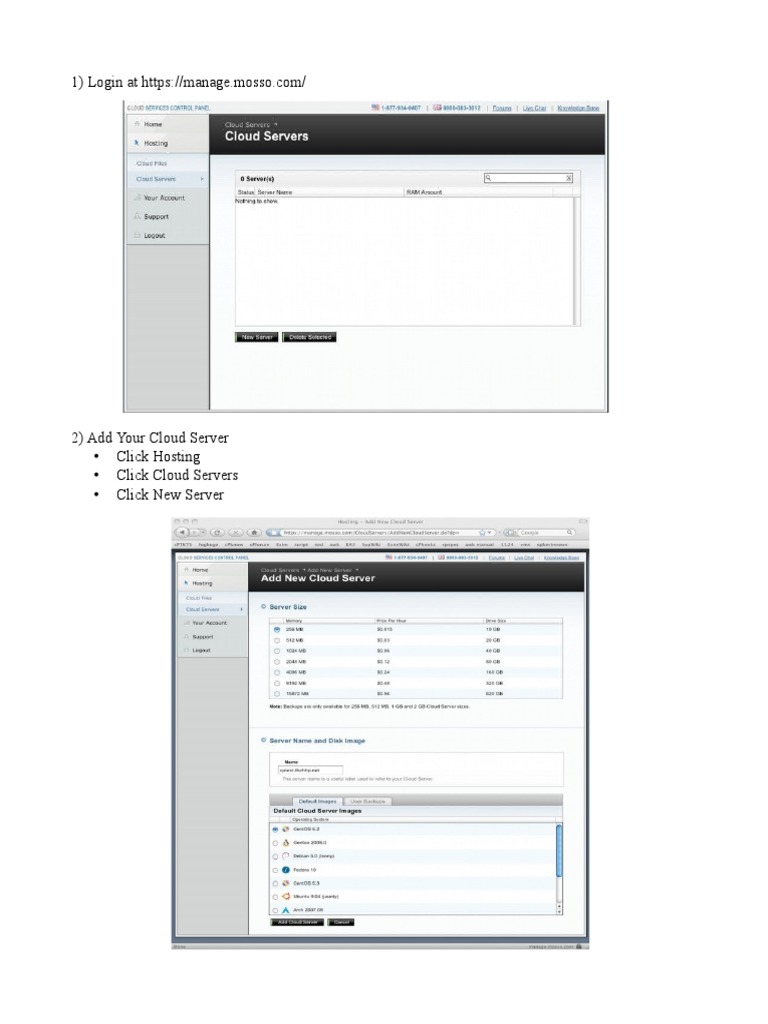 cPanel Installation on Rackspace Cloud | PDF