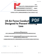 US Air Force Conducts Study Designed to Prevent Hearing Loss