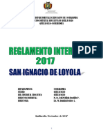 Reglamento Interno San Ignacio de Loyola 2015