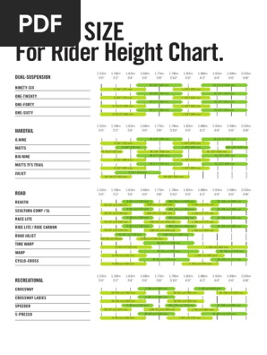 merida big nine size chart