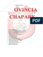 Provincia Chapare: Datos históricos y generales