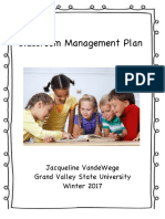 Classroom Management Plan