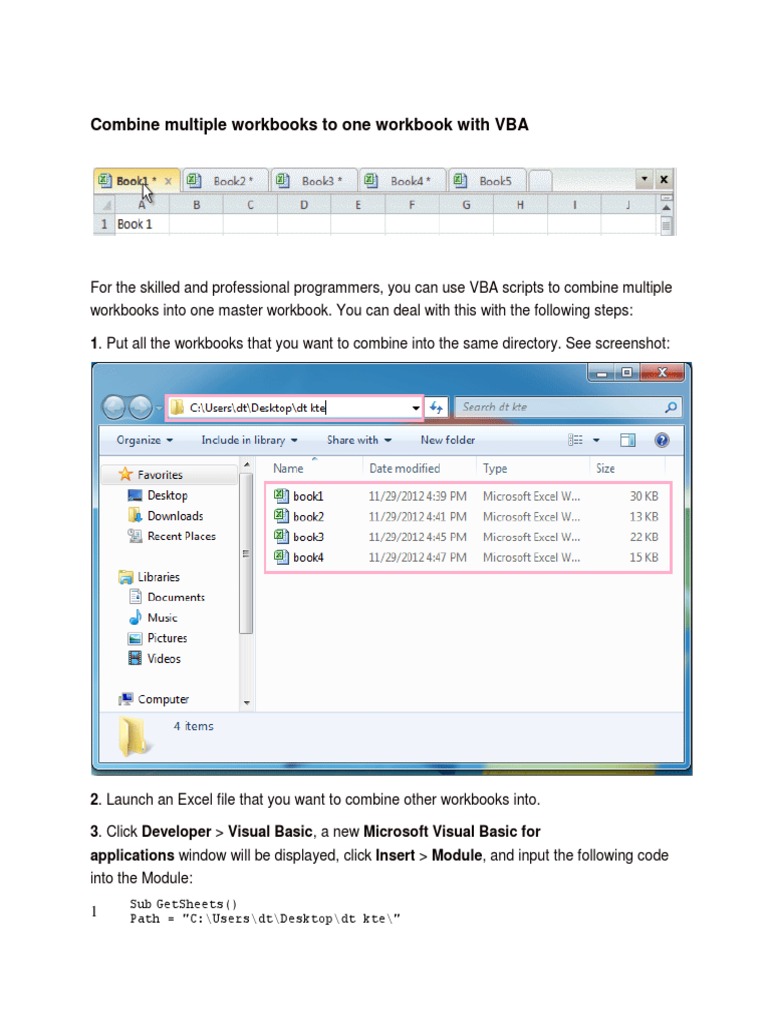 combine-multiple-workbooks-to-one-workbook-with-vba