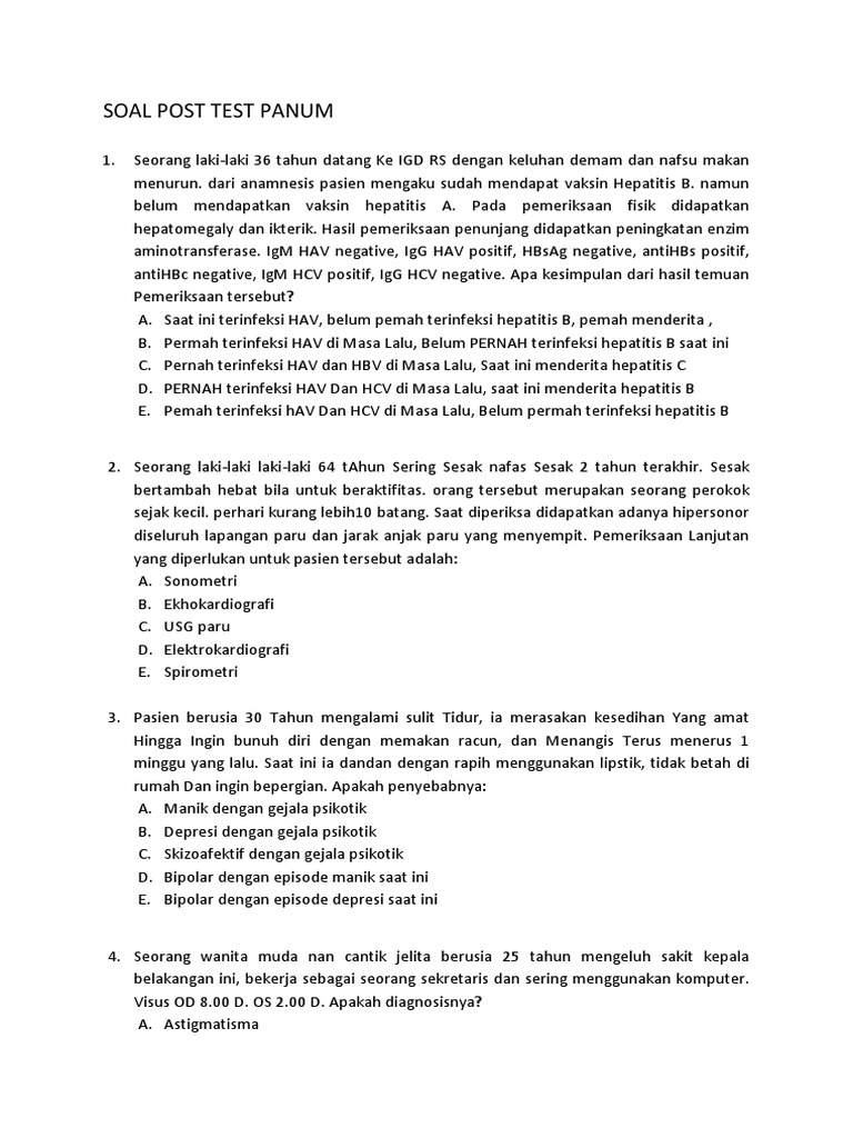 Diagnosis dan Penanganan Penyakit Paru | PDF | Pengembangan Diri ...