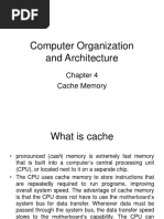 Computer Organization and Architecture: Cache Memory