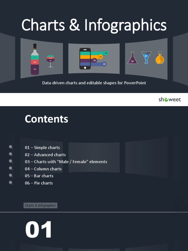 Charts & Infographics: Data-Driven Charts and Editable Shapes For ...