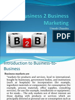 Module 1 - Business 2 Business Marketing