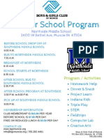 6-8 After School Program: Northside Middle School 2400 W Bethel Ave, Muncie IN 47304