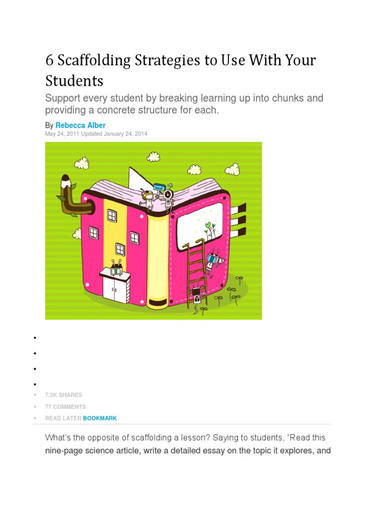 6 Scaffolding Strategies To Use With Your Students Vocabulary