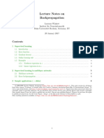 Backpropagation LectureNotesPublic