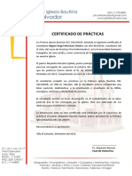 Certificado de Practicas