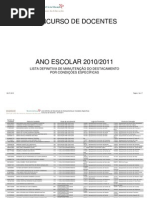 Listas de Manutenção de DCE - actualizacao