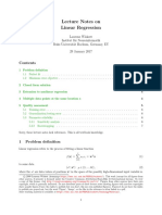 LinearRegression LectureNotesPublic PDF
