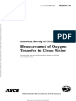 ASCE_Sommaire_Measurement of O2 Transfert in Clean Water