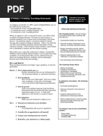 How To Make A Teaching Statement PDF