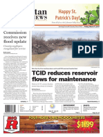 Happy St. Patrick's Day!: TCID Reduces Reservoir Flows For Maintenance