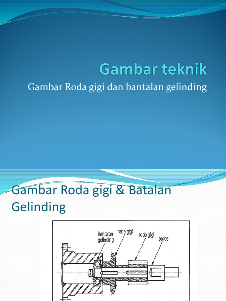 Gambar Teknik (Roda Gigi) 12 | PDF