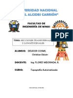 Secciones Transversales y Perfil Longitudinal