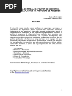 Princípios de segurança do Trabalho