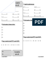 Nombres de 0 À 20 - Ce1 - Exercices Corrigés - Numération - Mathématiques - Cycle 2