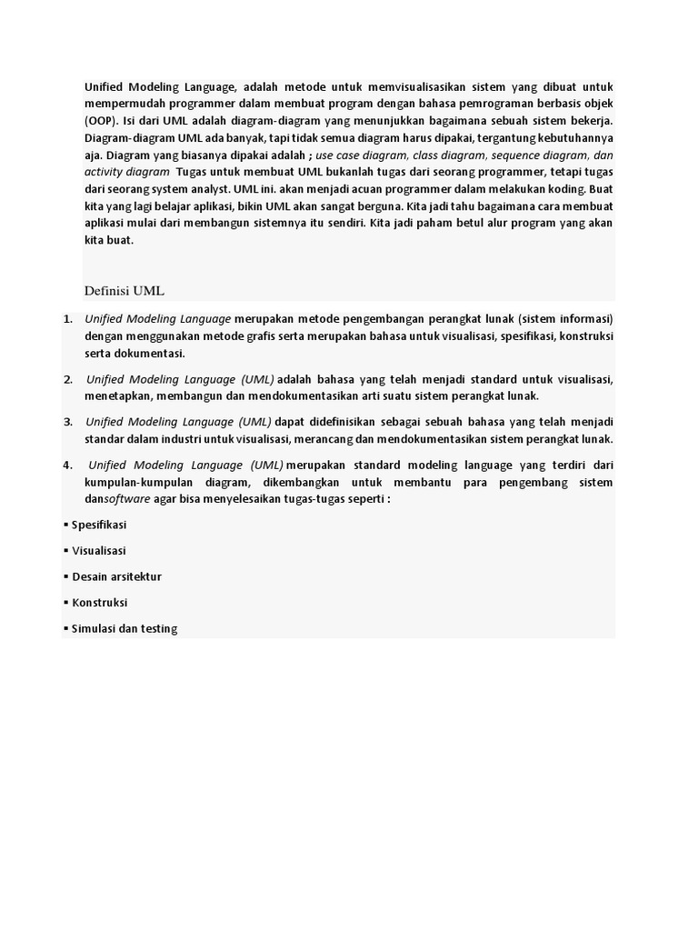 Contoh Use Case Diagram UML | PDF