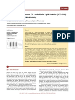 The Effect of Virgin Coconut Oil Loaded Solid Lipid Particles (VCO-SLPs)