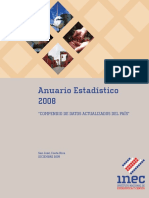 Anuario Estadistico 2008