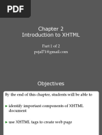 Introduction To XHTML Part 1