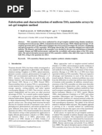 Download Maiyalagan Fabrication and Characterization of Uniform TiO2 Nanotube Arrays by Solgel Template Method by T Maiyalagan SN35442470 doc pdf