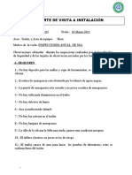 Reporte de Inspeccion a Instalación Taladro PDV-93