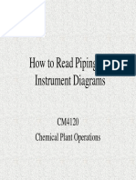 How To Read Piping and Instrument Diagrams: CM4120 Chemical Plant Operations