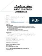 Curriculum Vitae Ricardo Hurtado