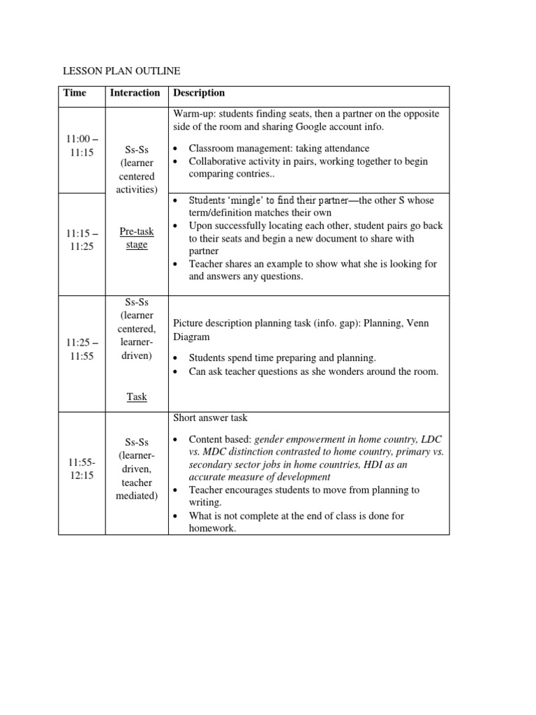 Lesson Plan for Collaborative Learning | PDF
