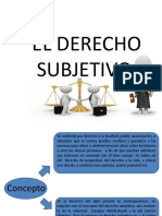 El Derecho Subjetivo