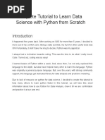 Download A Complete Tutorial to Learn Data Science With Python From Scratch by SharmashD SN354442892 doc pdf