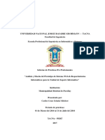 Modelo de Informe de Practicas Pre Profesionales UNJBG