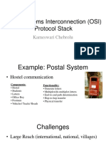 Open Systems Interconnection (OSI) Protocol Stack: Kameswari Chebrolu