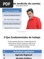 Rendición de cuentas Representante Eneiro Rincón