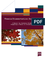 Thesis or Dissertation Guideline