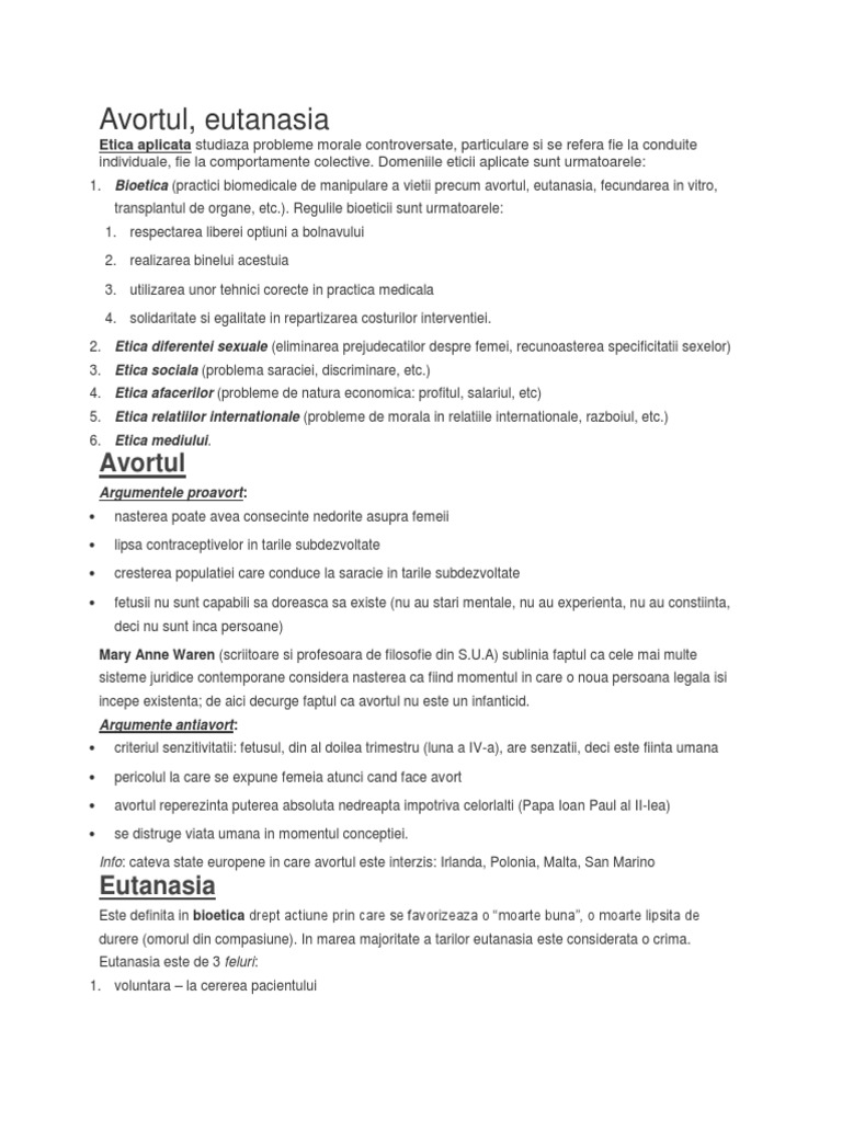 Avortul | PDF