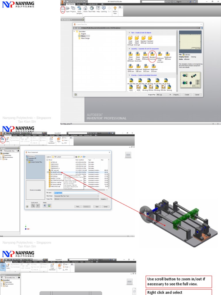 Nanyang Polytechnic Assembly Guide | PDF | Belt (Mechanical ...